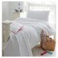 Little Boutique Seersucker Stripe Double Duvet Set White