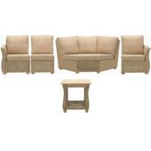 Corsica 5 Piece Suite Conservatory Set (Left, Right, Armless, Corner & Lamp table)