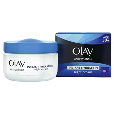 Olay Anti Wrinkle Instant Hydration Moisturiser Night Time Cream 50Ml