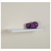 High Gloss White Floating Shelf 60cm