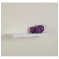 High Gloss White Floating Shelf 60cm