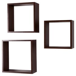 Walnut Floating Triple Cubes