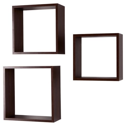 Image of Walnut Floating Triple Cubes