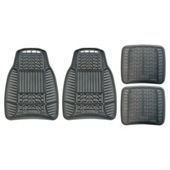 Michelin all-weather rubber 4 piece mat set, black