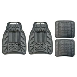 Michelin all-weather rubber 4 piece mat set, black