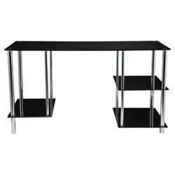 Mercury Straight Desk, Black