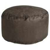 Kaikoo Faux Suede Footstool, Charcoal