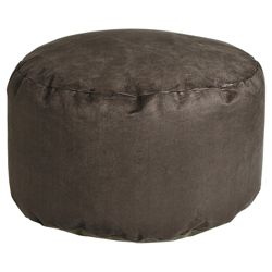 Kaikoo Faux Suede Footstool, Charcoal
