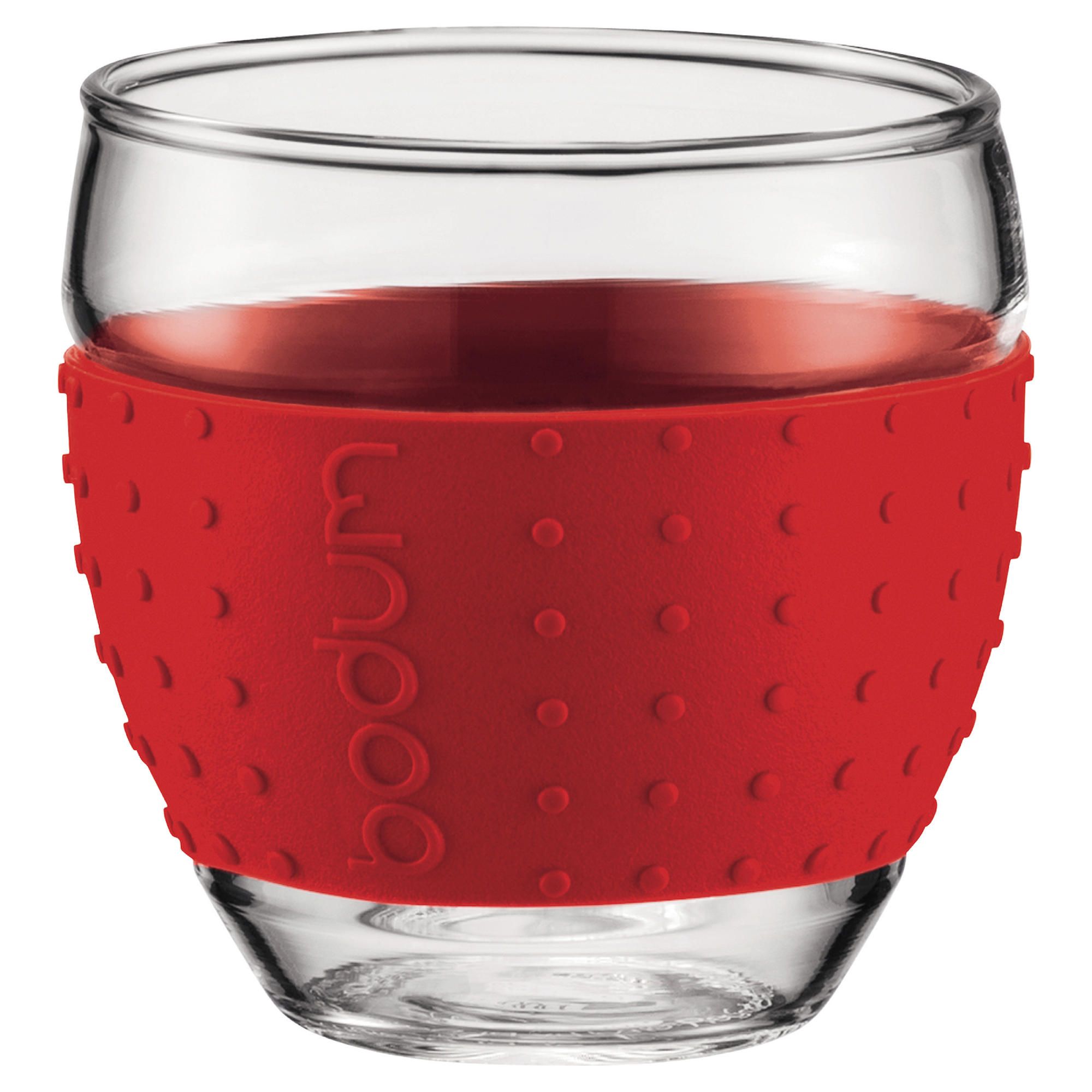 Bodum Pair Of Pavina Glasses, 0.35L Red