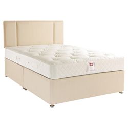 Airsprung 800 Pocket Double Mattress With Fabric Non-Storage Divan Bed Plus Headboard