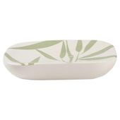 F+F Home Bamboo Leaf Ceramic Soap Dish