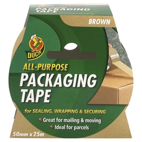Image of Duck Tape 50mm X 25m Brown Packaging Tape