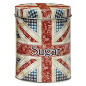 Tesco Floral Union Flag Sugar Canister