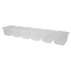 Wham 24L box and lid, 6 pack clear