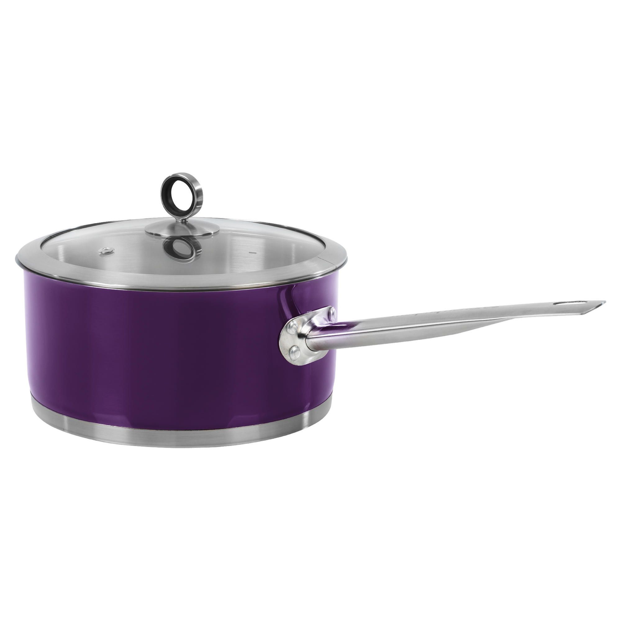 Morphy Richards Saucepan & Lid 20cm Purple