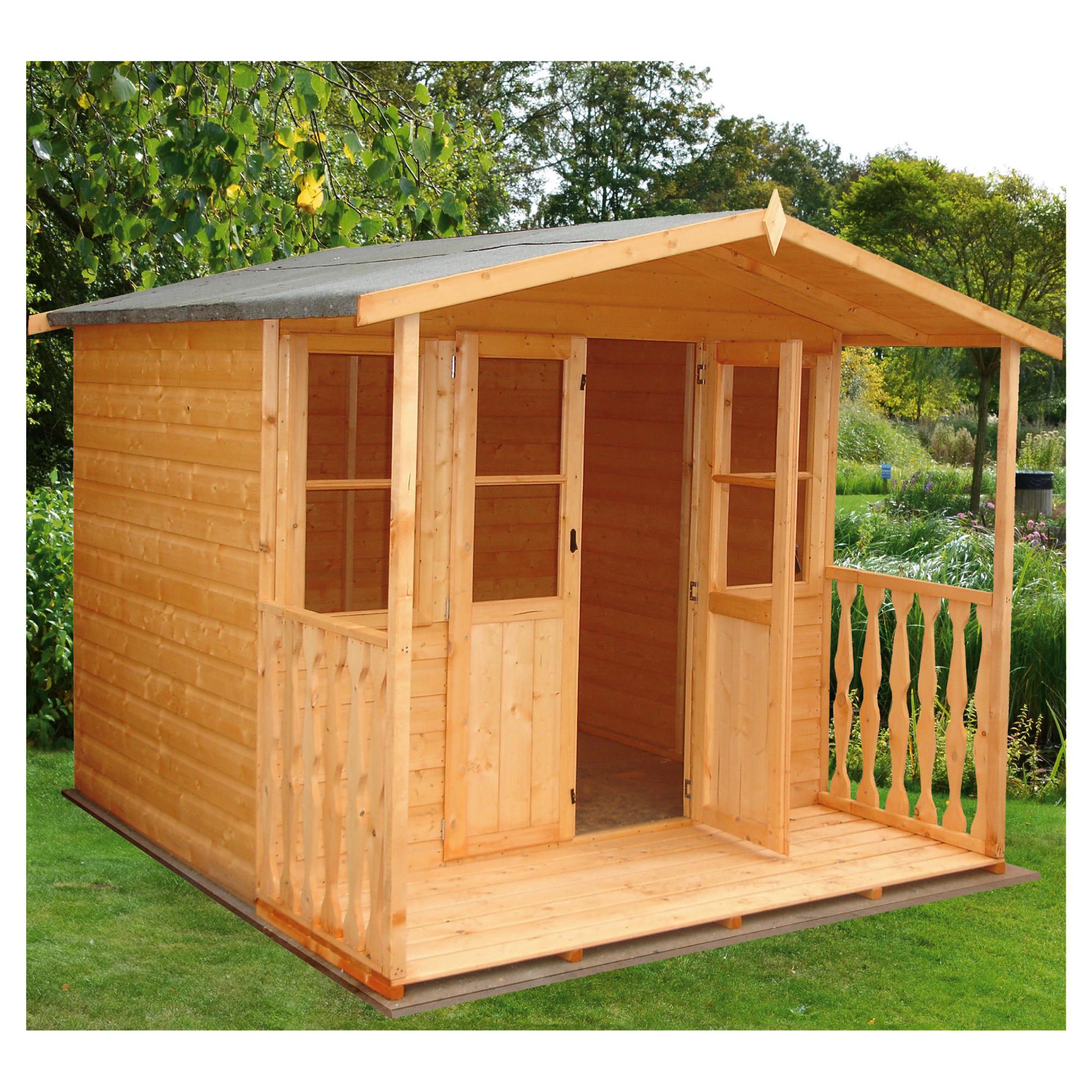 Finewood Houghton 7x7 Summerhouse with Installation at Tesco Direct