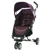 Petite Star Zia X 3 Wheeler Stroller Compact Fold, Purple Berry