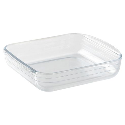 Image of Tesco 21cm Square Glass Roasting Dish