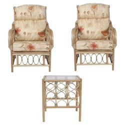 Morley Chairs x 2 & Lamp Table Conservatory Set