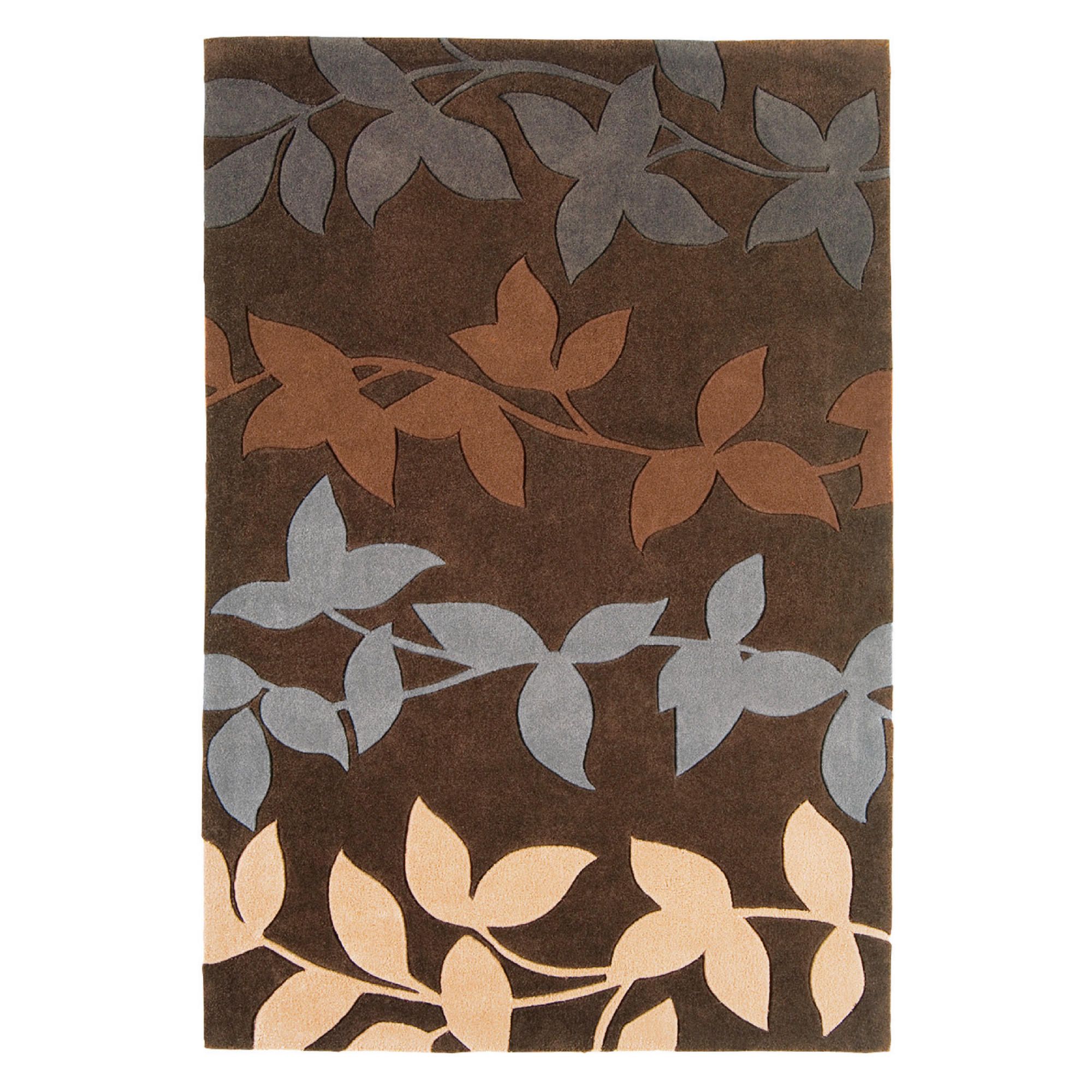 Tesco Harlequin Vine Rug Chocolate 120x180cm