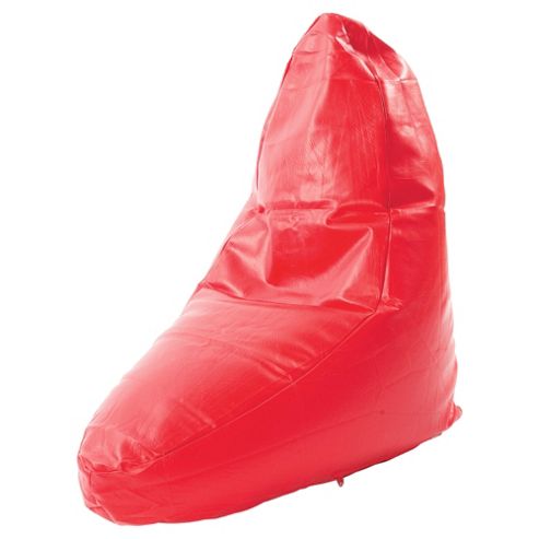 Image of Kaikoo Faux Leather Slob Easy Chair, Red