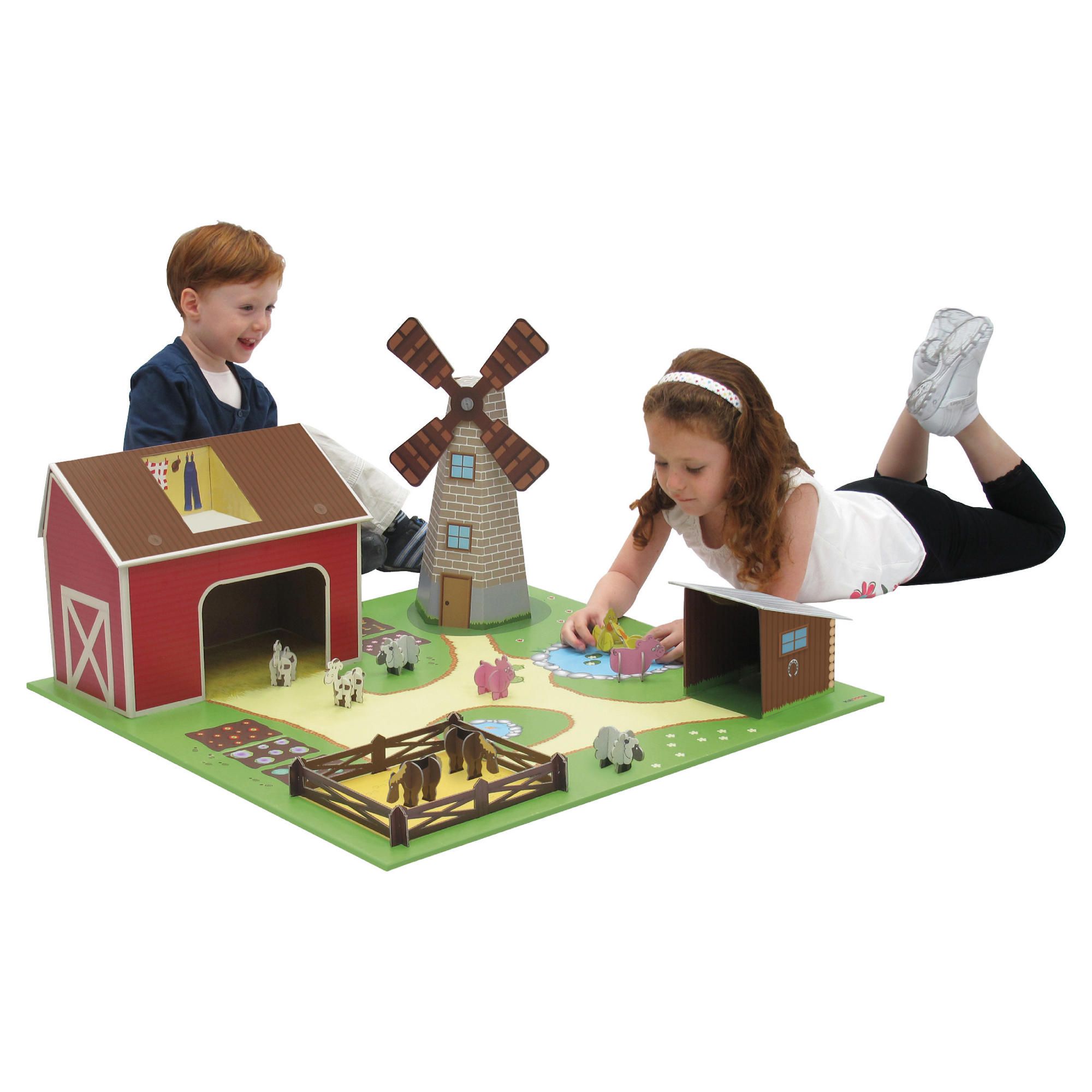 Krooom Farm Set With Animals 