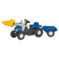 Rolly Kid New Holland TVT 190 Tractor Ride-On With Frontloader & Trailer