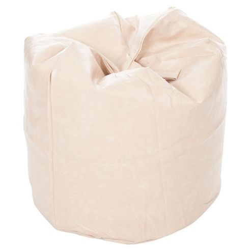 Image of Kaikoo Faux Leather Bean Bag, Cream