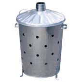 Galvanised Incinerator silver