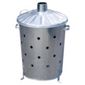 Galvanised Incinerator silver
