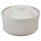 Tesco Cook It 2L Ceramic Round Casserole Dish, White