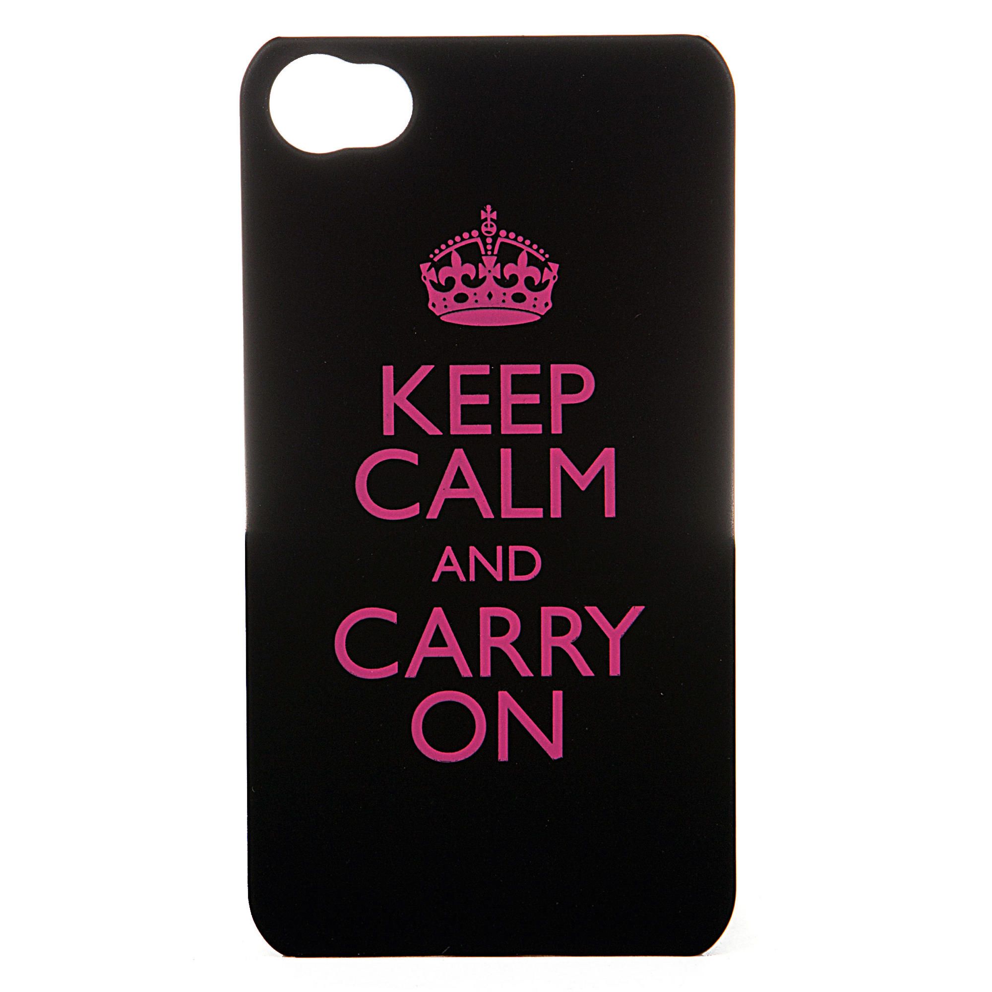 Bliss Hard Shell for iPhone 4 & iPhone 4S Keep Calm & Carry On Black Bliss Hard Shell for iPhone 4 & iPhone 4S Keep Calm & Carry On Black