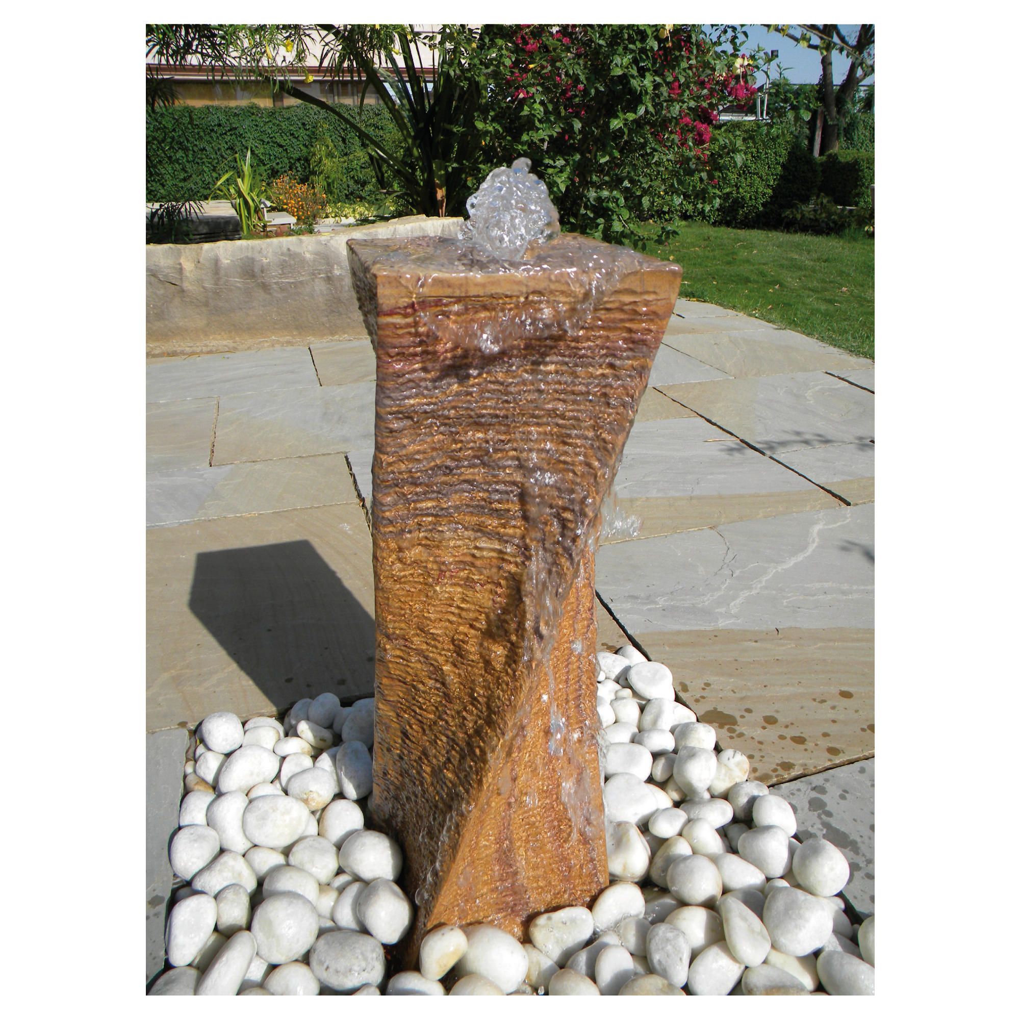 Arduus Chiseled Rainbow Water Feature 40cm at Tesco Direct
