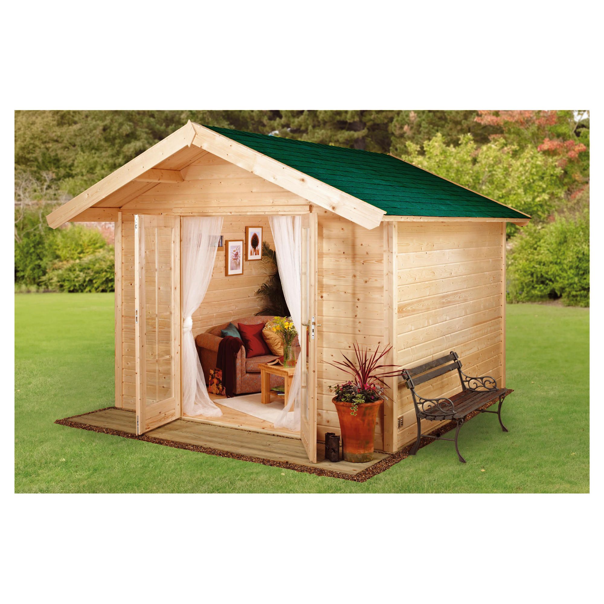 Finnlife ENSI 212 Log Cabin at Tesco Direct