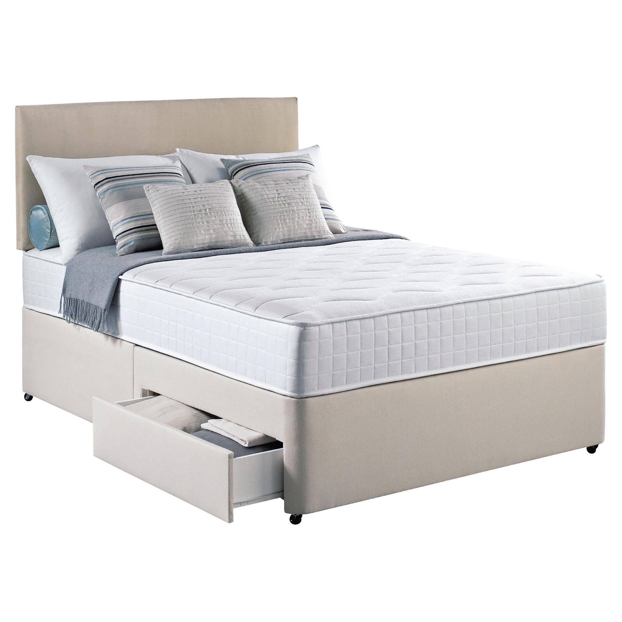 Silentnight Pocket Essentials Double 2 Drawer Divan Bed at Tesco Direct