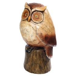 Woodland Friends Wooden Effect Owl