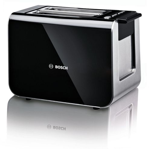 Image of Bosch Styline Tat8613gb 2 Slice Toaster - Black