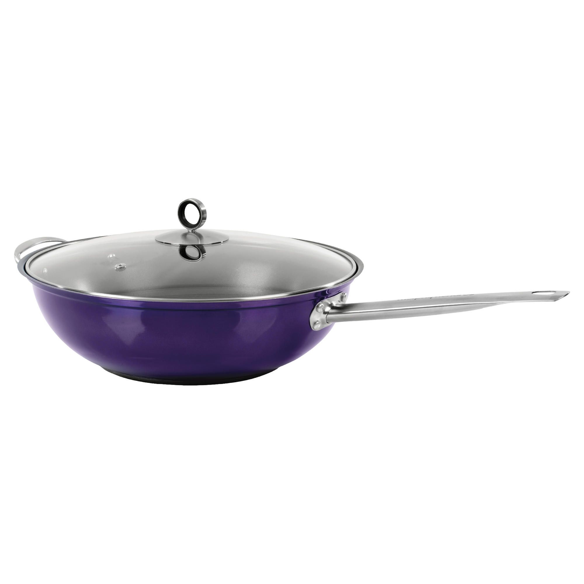 Morphy Richards Wok (non stick) 30cm Purple