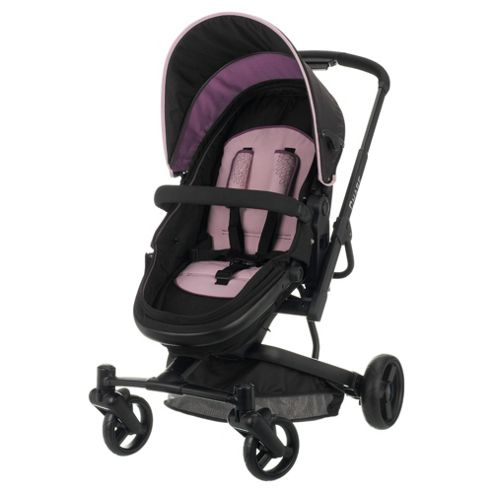 Image of Obaby Chase 4 Wheel Pramette, Plum Flower