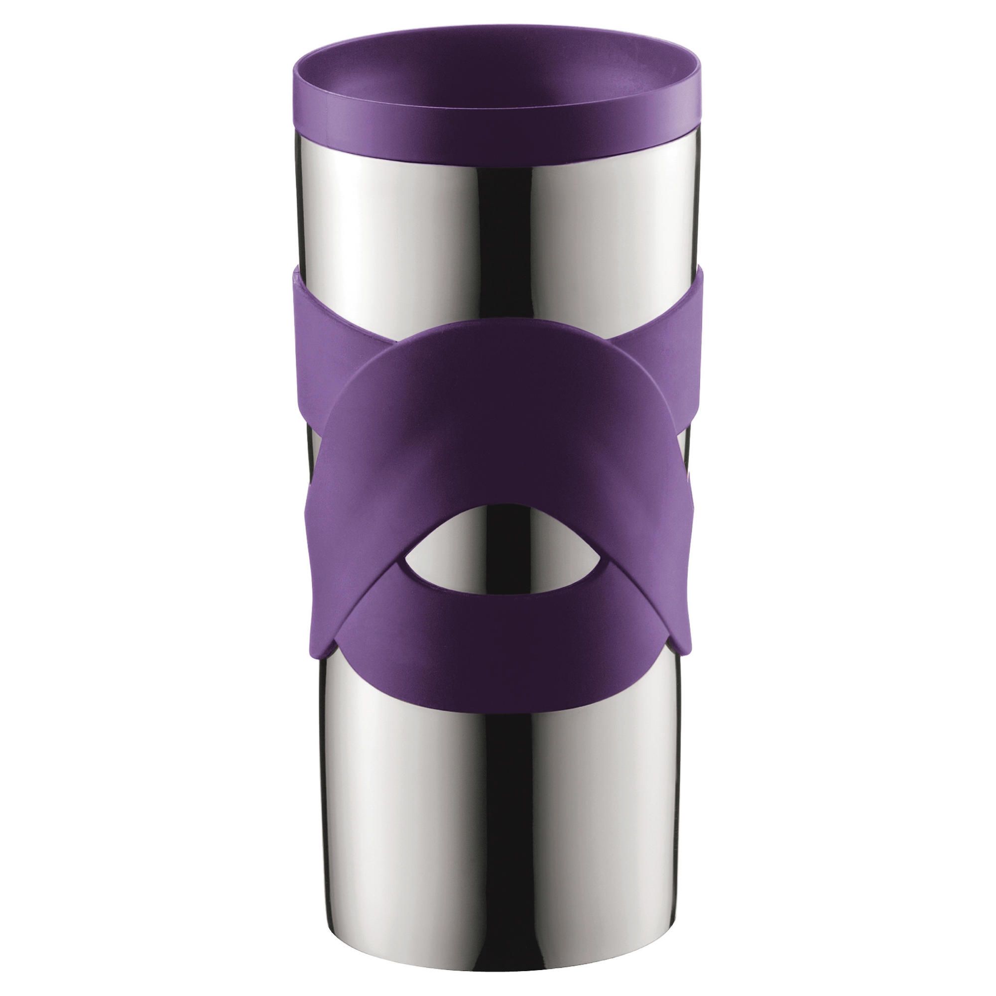 Bodum TRAVEL MUG, 0.35 l, stainless steel - purple 