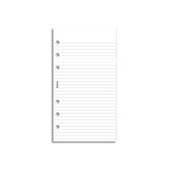 Filofax White Personal Ruled Refilled