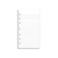 Filofax White Personal Ruled Refilled