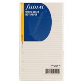 Filofax White Personal Ruled Refilled
