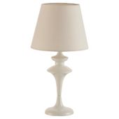 Tesco Funky Spindle Table Lamp, White