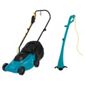 Tesco Value ELM012011 & CDGT012011 Electric Lawnmower & Grass Trimmer Twin Pack