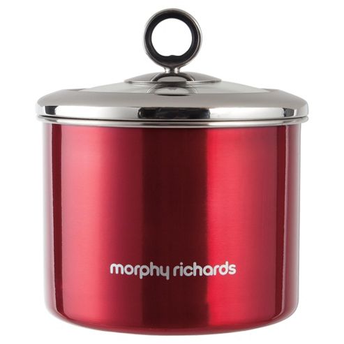 Image of Morphy Richards 14x13.5cm Storage Canister, Red
