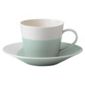 Royal Doulton 1815 Set of 4 Teacups and Saucers, Green