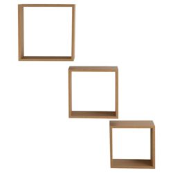 Oak Floating Triple Cubes