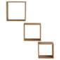 Oak Floating Triple Cubes