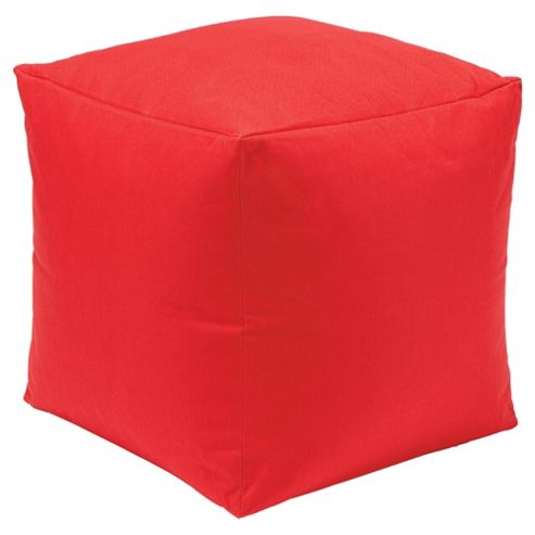 Image of Kaikoo Indoor/outdoor Bean Bag Cube, Red